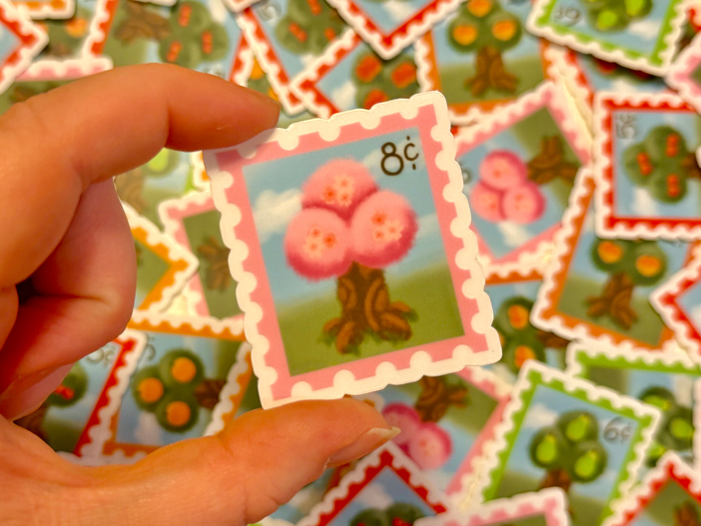 the animal crossing stamp stickers