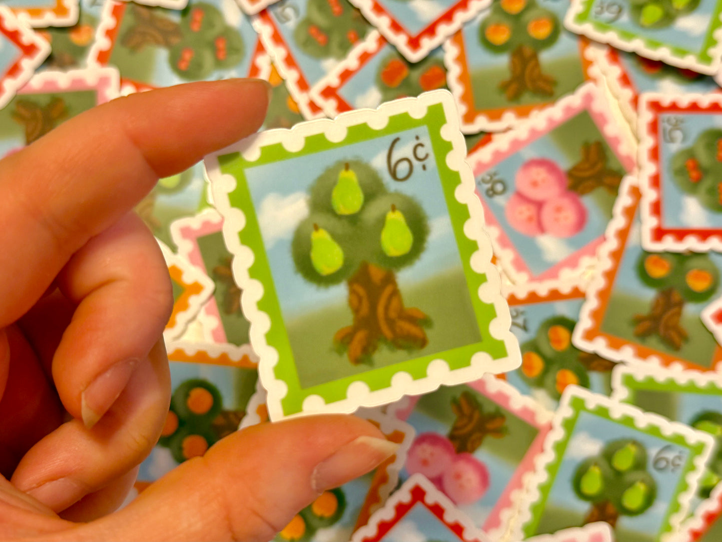 the animal crossing stamp stickers