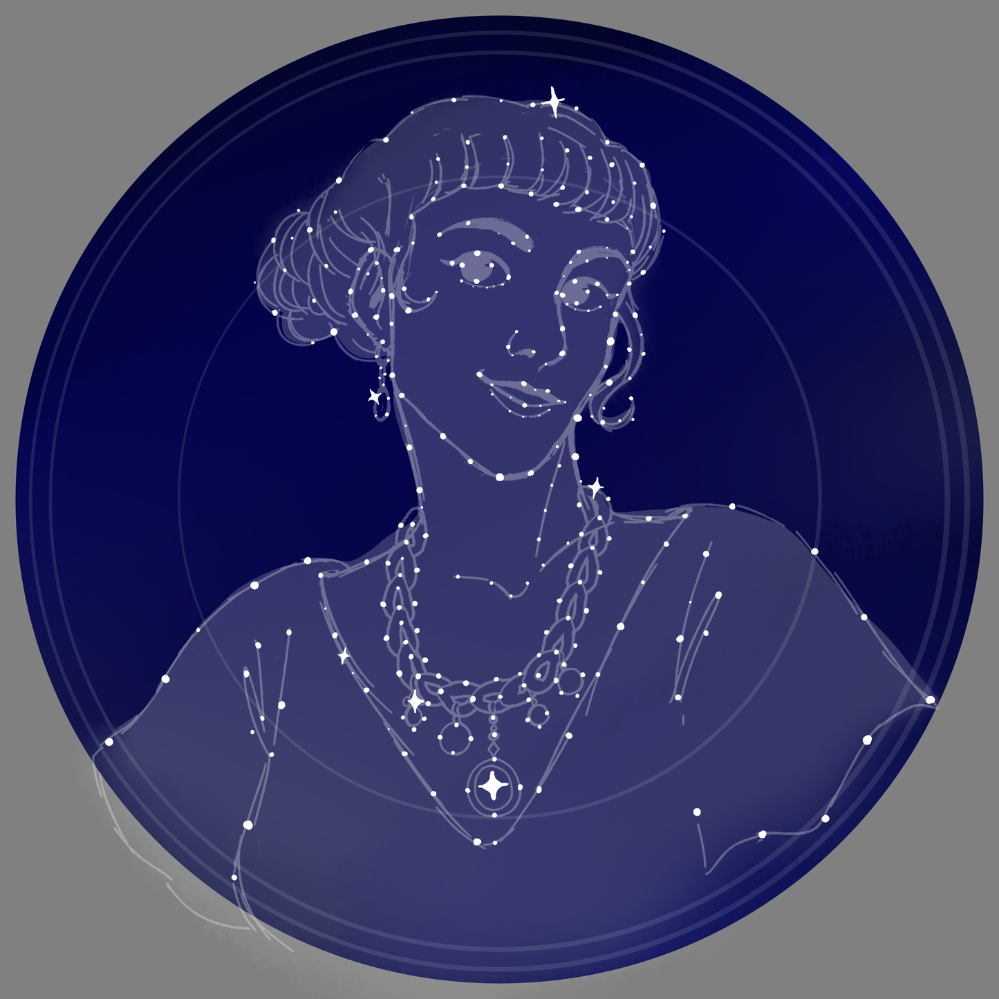 Peachrumpus Constellation Portrait Commission